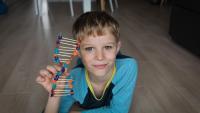 kid with double helix